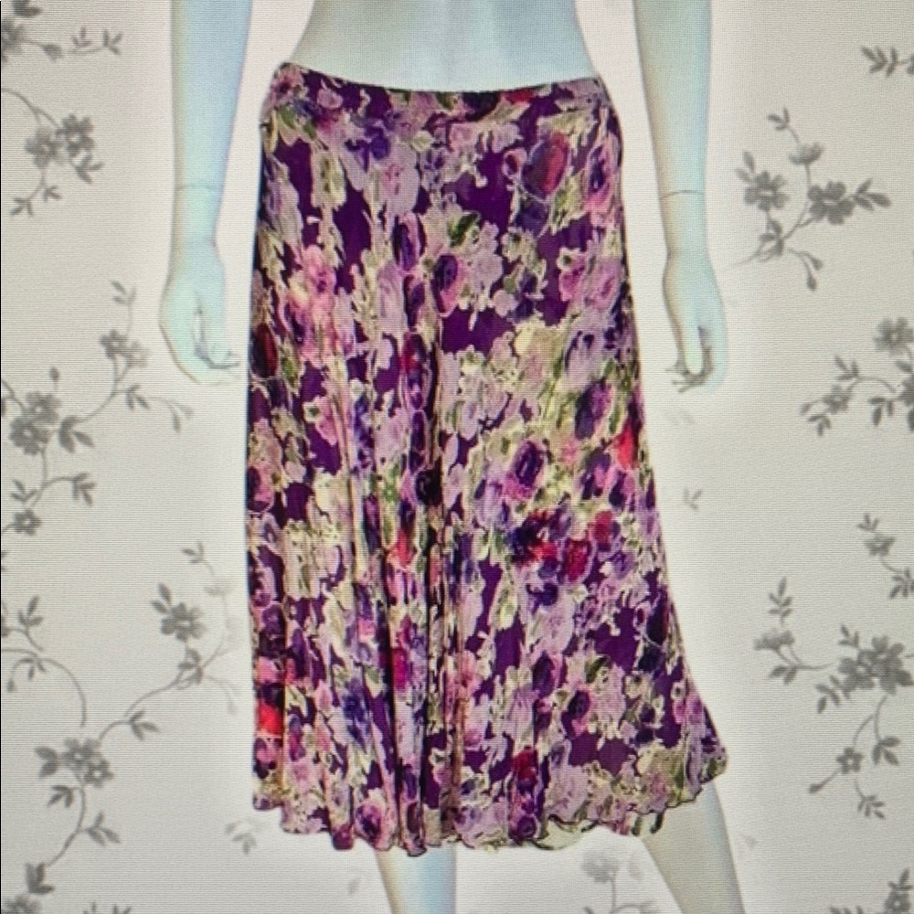 Floral Purple Skirt
